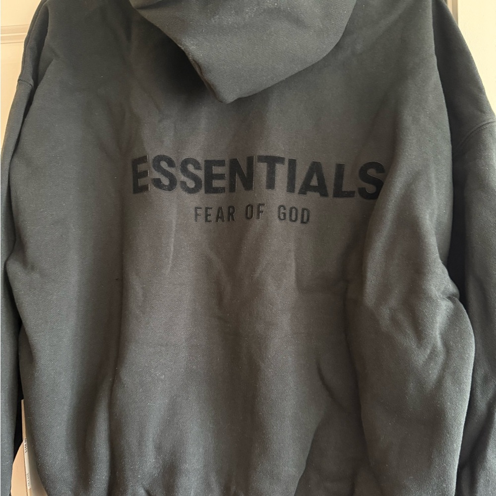 Fear of God Essentials Velvet Logo Hoodie